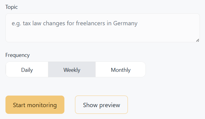 creating a topic in earlymate using a text field for natural language