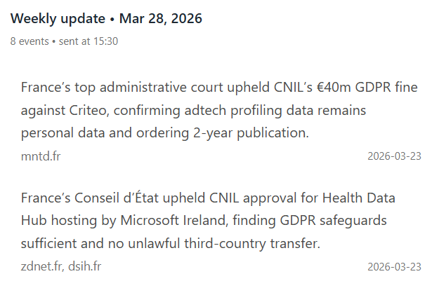 focused topic update from earlymate delivered by email